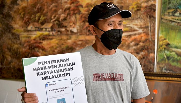 Solihin, Pelukis di Jalan Braga Kaget Harga Lukisannya Laku 4 Kali Lipat di NFT Opensea